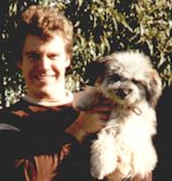 Picture of a man and a dog