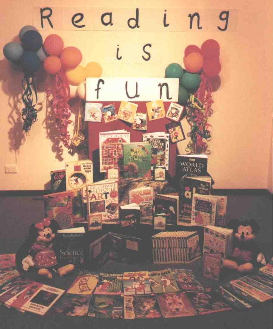 photo of a book display
