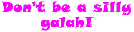Don't be a silly galah